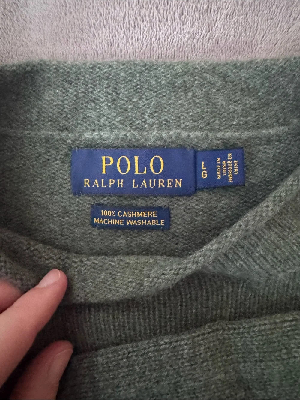 Polo by Ralph Lauren Men's Crewneck Sweater - Sage Green
